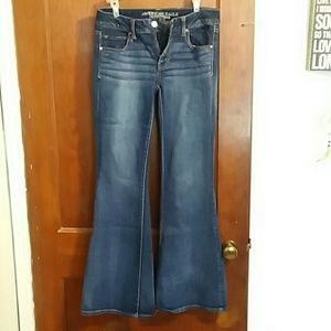 Ae flare stretch jeans